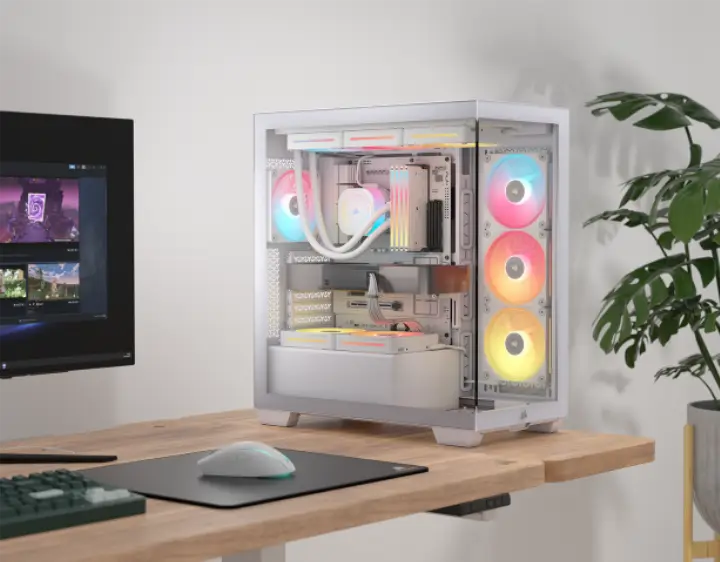 CORSAIR 3500X LX-R RGB ICUE LINK BLANC - MT/SANSALIM/E-ATX 