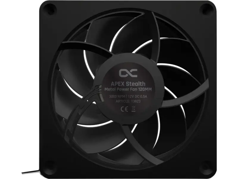 ALPHACOOL APEX STEALTH METAL 120MM - 3000RPM NOIR 