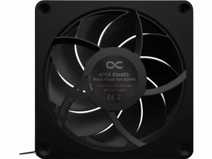 ALPHACOOL APEX STEALTH METAL 120MM - 3000RPM NOIR 