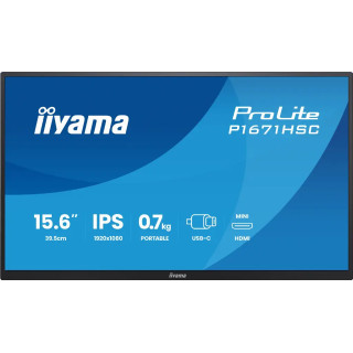 IIYAMA P1671HSC-B1 15.6 PORTABLE FHD/IPS/USB-C/HP/HOUSSE 