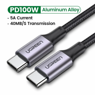 UGREEN CABLE USB-C VERS USB-C/100W/TRESSE/3M/NOIR 