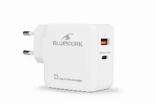 BLUESTORK GAN TECH 65W - USB-C/A - BLANC 