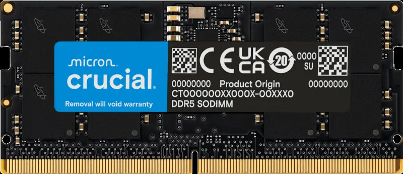 CRUCIAL CT16G56C46S5 (1X16GB DDR5-5600MHZ SODIMM) 