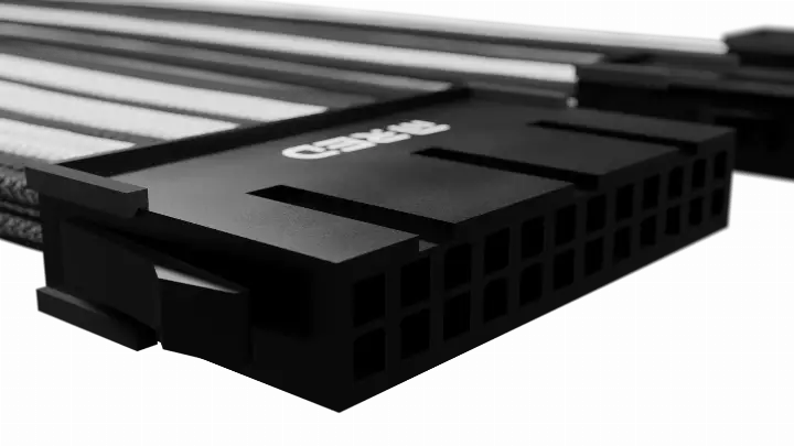 M.RED KIT EXT. 7 CABLES TRESSES ULTIMATE - BLANC NOIR 