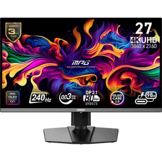MSI MPG 26.5 4K QD-OLED/240HZ/0.03MS/PIVOT/G-SYNC 