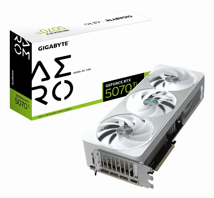 GIGABYTE GEFORCE RTX 5070 TI AERO OC 16G 
