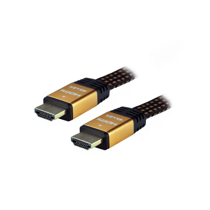 MCL SAMAR CABLE PLAT TRESSE HDMI - MALE / MALE - 3M 