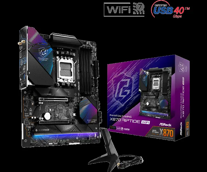 ASROCK X870 RIPTIDE WIFI - X870/AM5/DDR5/ATX 