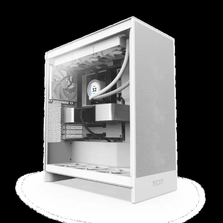 NZXT H7 FLOW BLANC - MT/SANS ALIM/E-ATX 