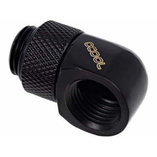 ALPHACOOL FITTING COUDE ROTATIF 90 NOIR - 14MM 