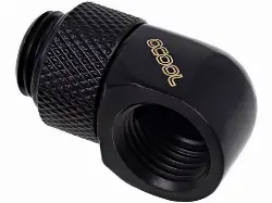 ALPHACOOL FITTING COUDE ROTATIF 90 NOIR - 14MM 