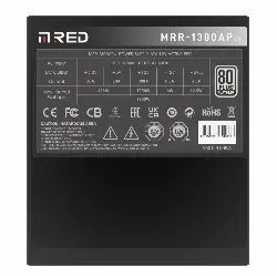 M.RED ATX 1300W - 80+GOLD - F.MOD - MRR-1300AP - BLACK 