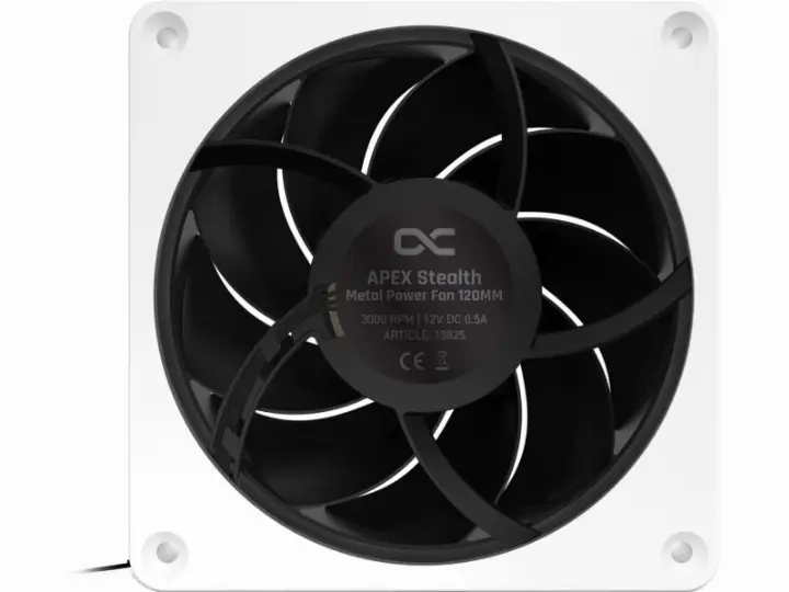 ALPHACOOL APEX STEALTH METAL 120MM - 3000RPM BLANC 