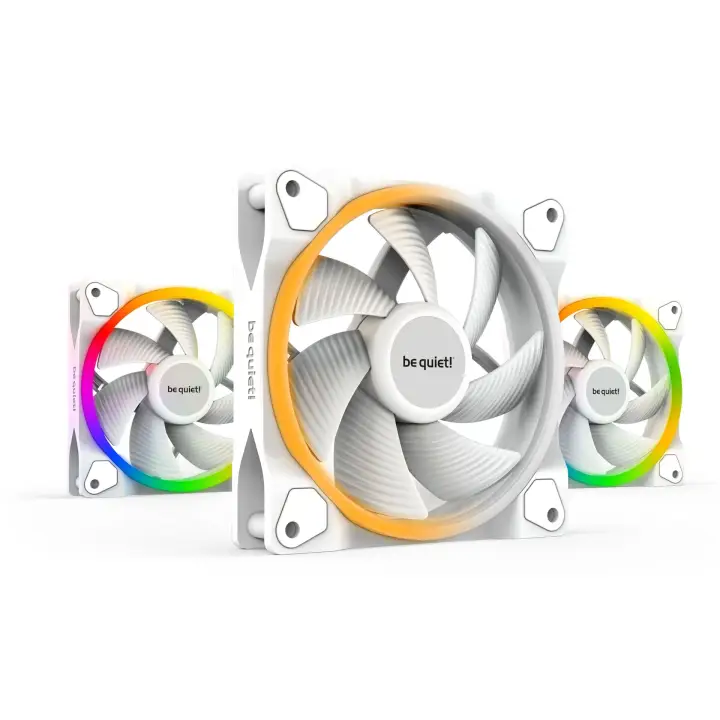 BE QUIET! LIGHT WINGS 120MM PWM ARGB BLANC KIT X3 - BL100 