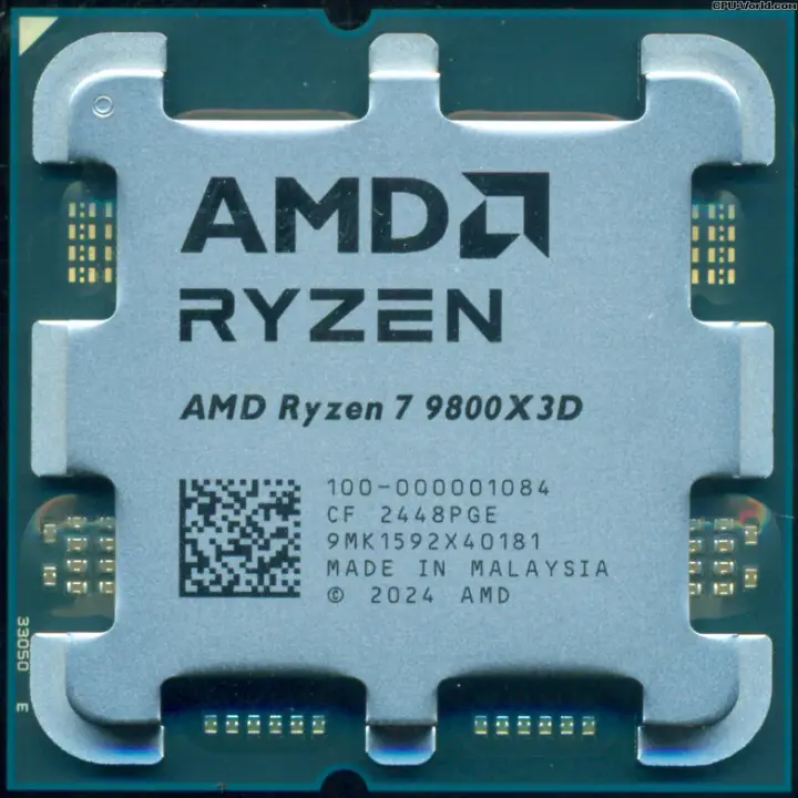 AMD RYZEN 7 9800X3D - 5.2GHZ/104MO/AM5/TRAY 