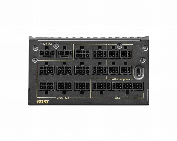 MSI ATX 1600W - 80+ TITANIUM - MEG AI1600T PCIE5 NOIR 