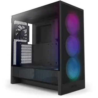 NZXT H5 FLOW RGB NOIR - MT/SANS ALIM/E-ATX 