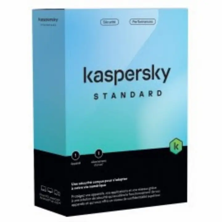 KASPERSKY ANTIVIRUS STANDARD BOITE - 1 AN / 1 PC 