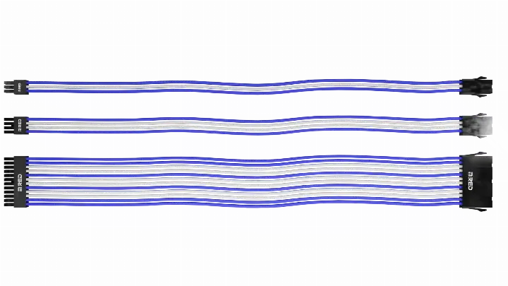 M.RED KIT EXT. 7 CABLES TRESSES ULTIMATE - BLANC BLEU 