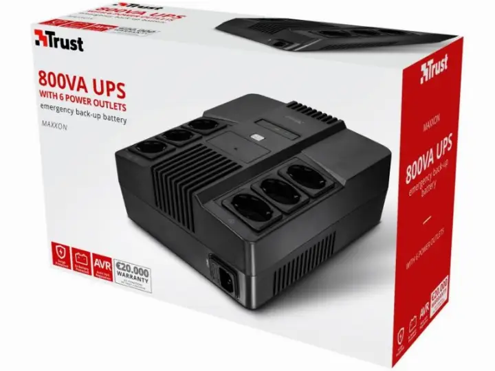 TRUST MAXXON POWERSTRIP UPS 800VA 