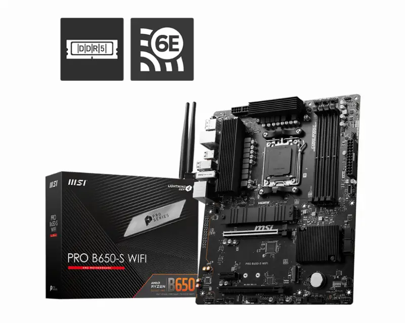 MSI PRO B650-S WIFI - B650/AM5/DDR5/ATX 