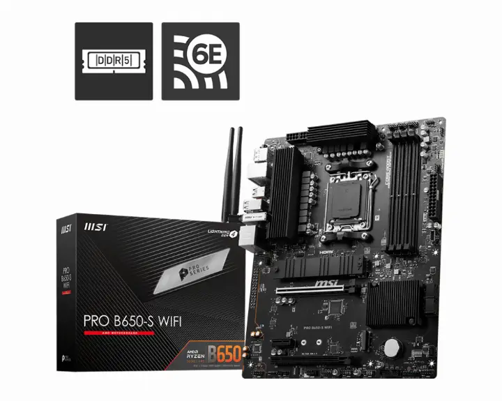 MSI PRO B650-S WIFI - B650/AM5/DDR5/ATX 