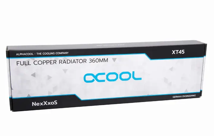 ALPHACOOL RADIATEUR 360MM BLANC - HPE-45 FULL CUIVRE 