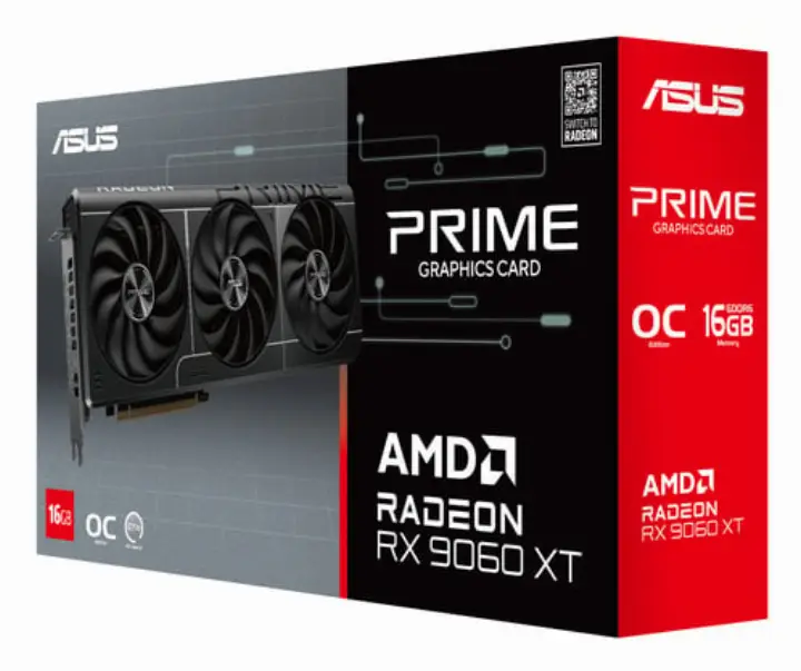 ASUS PRIME RADEON RX 9060 XT 16GB GDDR6 OC EDITION 