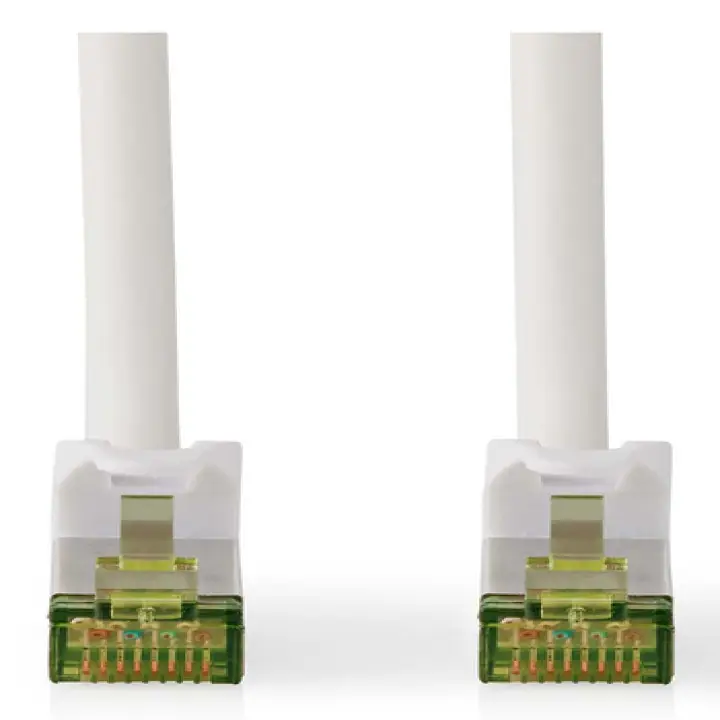 NEDIS CABLE RJ45 CAT7 S/FTP MALE/MALE - 0.50M - BLANC 