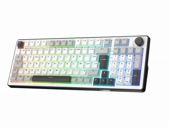THE G-LAB KEYZ ELITE 400 RGB TRIPLE MODE - BLANC/GRIS 