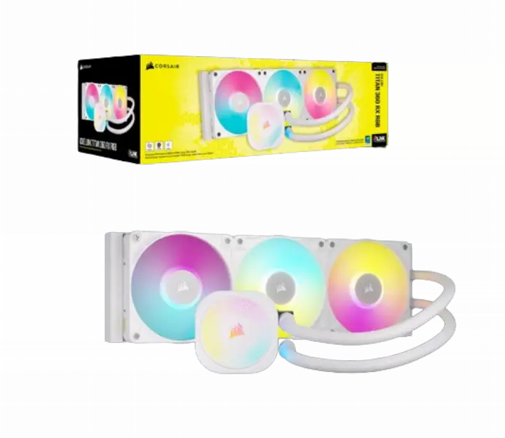 CORSAIR ICUE LINK TITAN - 360 RX RGB AIO/360MM - BLANC 