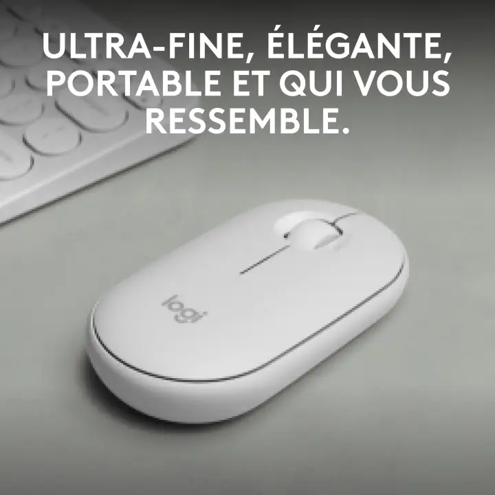 LOGITECH PEBBLE M350S WHITE 