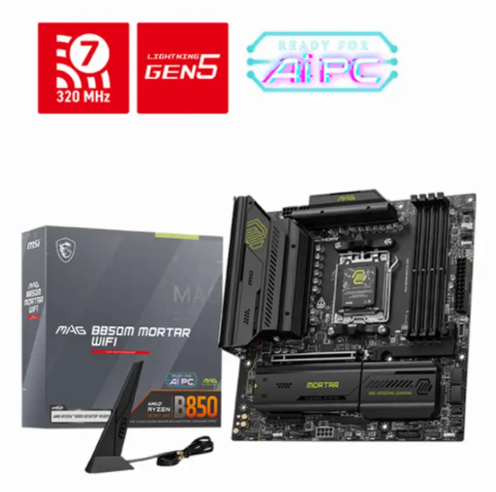 MSI MAG B850M MORTAR WIFI - B850/AM5/DDR5/MATX 
