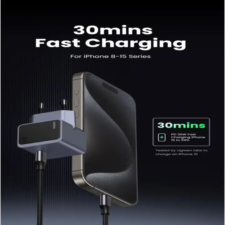 UGREEN CHARGEUR RAPIDE 30W USB-C *35041 