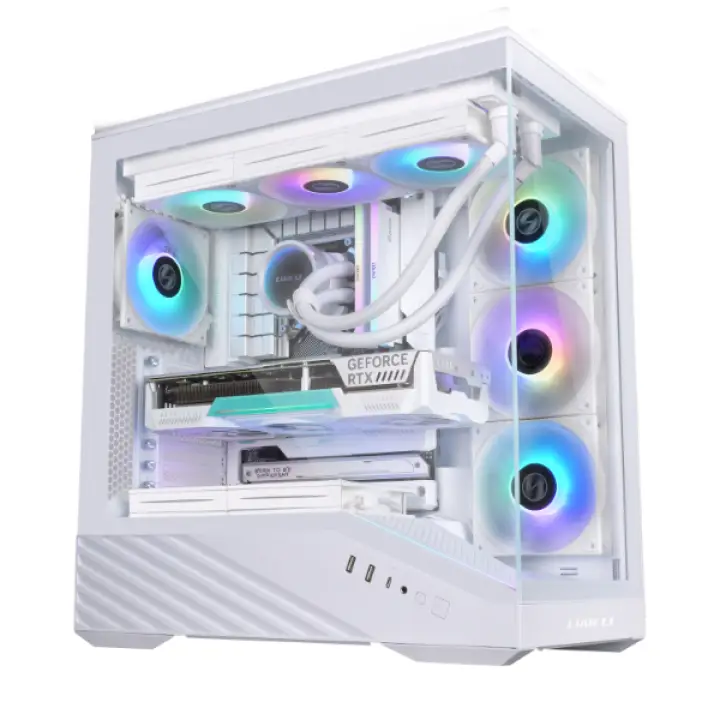 LIAN-LI VECTOR V100 RGB BLANC - MT/SANS ALIM/E-ATX 