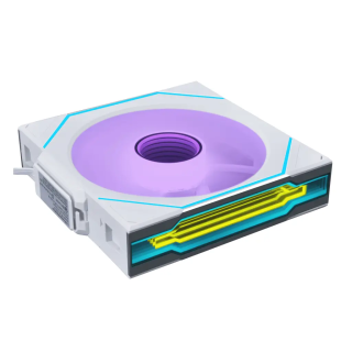 LIAN-LI UNI FAN SL-INF SS FIL ARGB PWM REVERSE BLADE-BLANC 