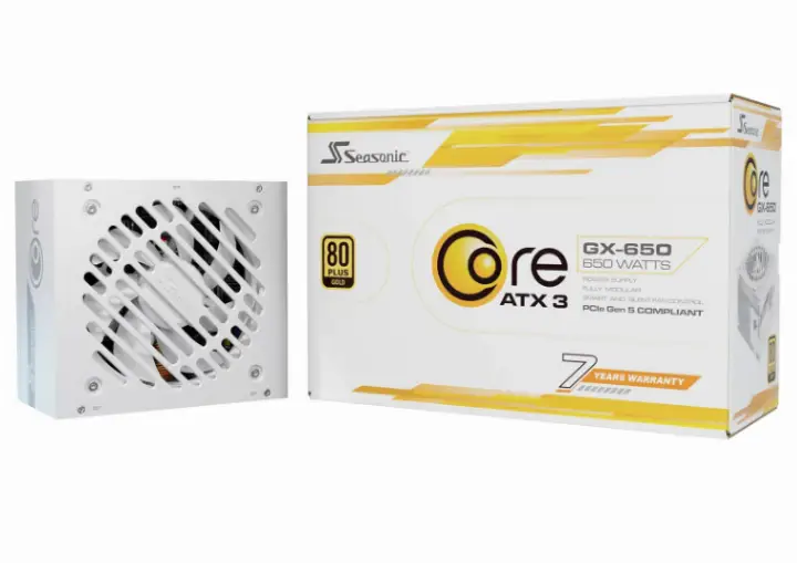 SEASONIC ATX 650W - 80+ GOLD - CORE GX-650V2 BLANC 