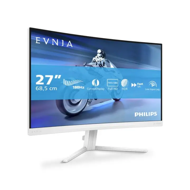 PHILIPS EVNIA 27 CURVE FHD/180HZ/FAST-VA/0.5MS/AMBIGLOW 