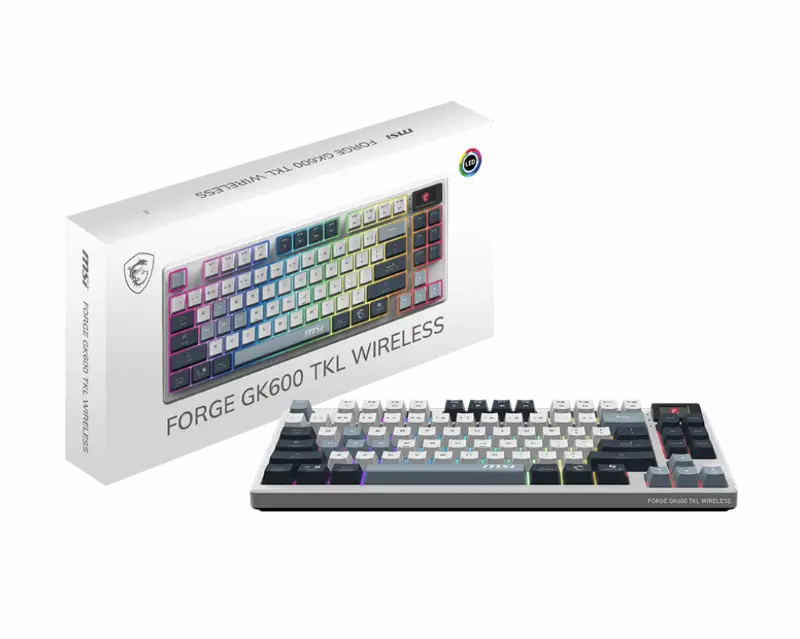 MSI FORGE GK600 TKL - SANS FIL - SKY 