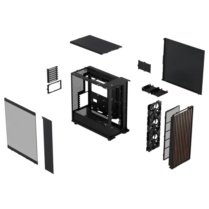FRACTAL DESIGN NORTH XL CHARCOAL BLACK TG DARK - MT/SS ALIM/E-ATX 