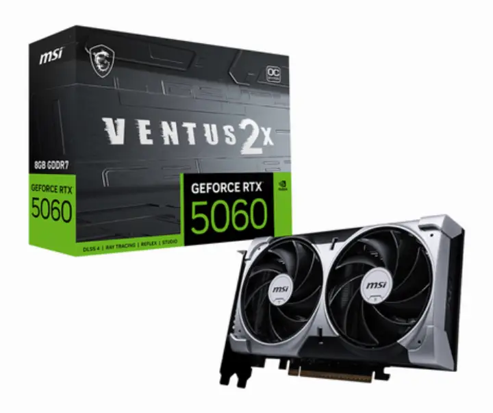 MSI GEFORCE RTX 5060 8G VENTUS 2X OC 
