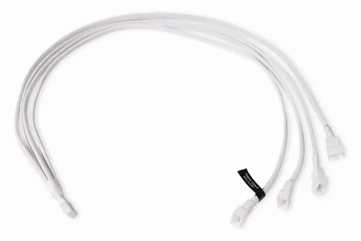 ALPHACOOL REPARTITEUR 1 VERS 4 VENTILATEURS 4PIN PWM BLANC 