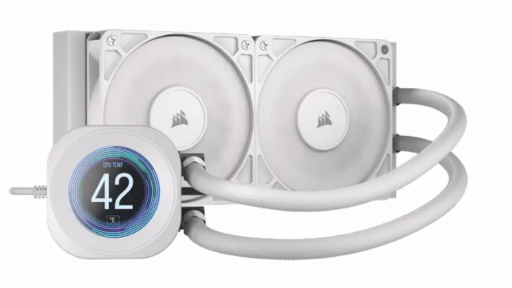 CORSAIR NAUTILUS 240 RS LCD - 240MM - BLANC 