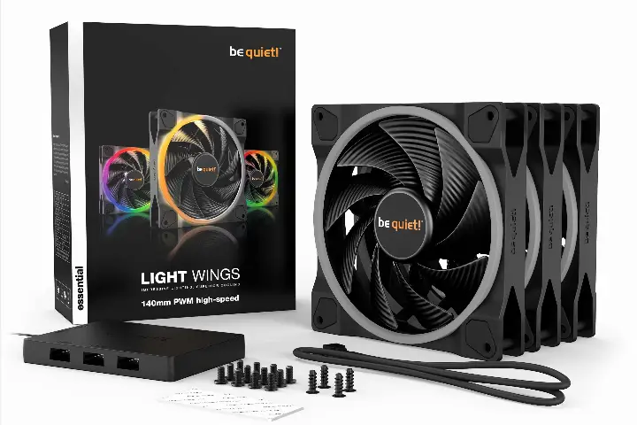 BE QUIET! LIGHT WINGS 140MM PWM ARGB HIGH SPEED KIT X3 BL079 