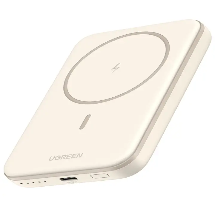 UGREEN BATTERIE EXTERNE SS FIL/5000MAH/USB-C/15W/BEIGE 