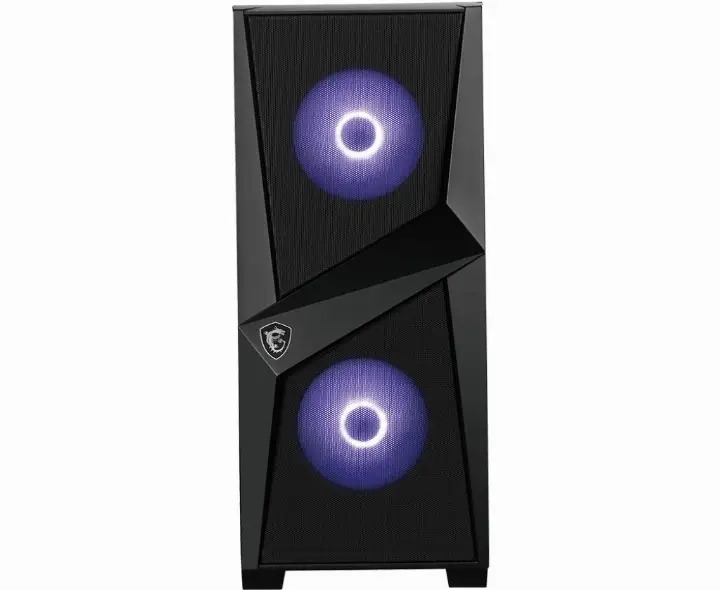 MSI MAG FORGE 100R Midi Tower Noir, Transparent
