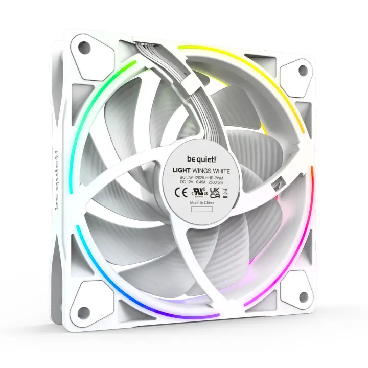 BE QUIET! LIGHT WINGS 120MM PWM ARGB HIGH SPEED KIT X3 BLANC 