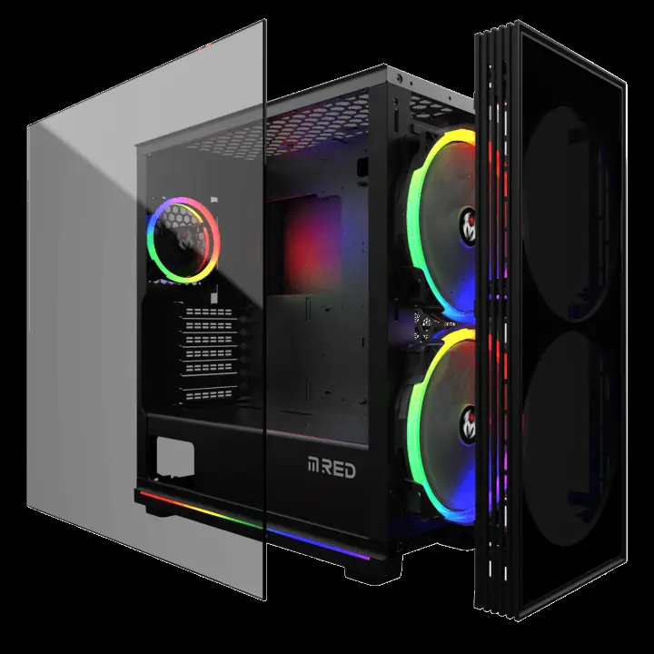 M.RED STORM DESTROYER MAX-AIR TG CRYSTAL GAMING ED. ARGB 