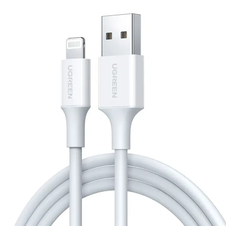 UGREEN CABLE USB-A M VERS LIGHTNING M/1.5M/BLANC 