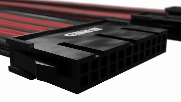 M.RED KIT EXT. 7 CABLES TRESSES ULTIMATE - NOIR ROUGE 